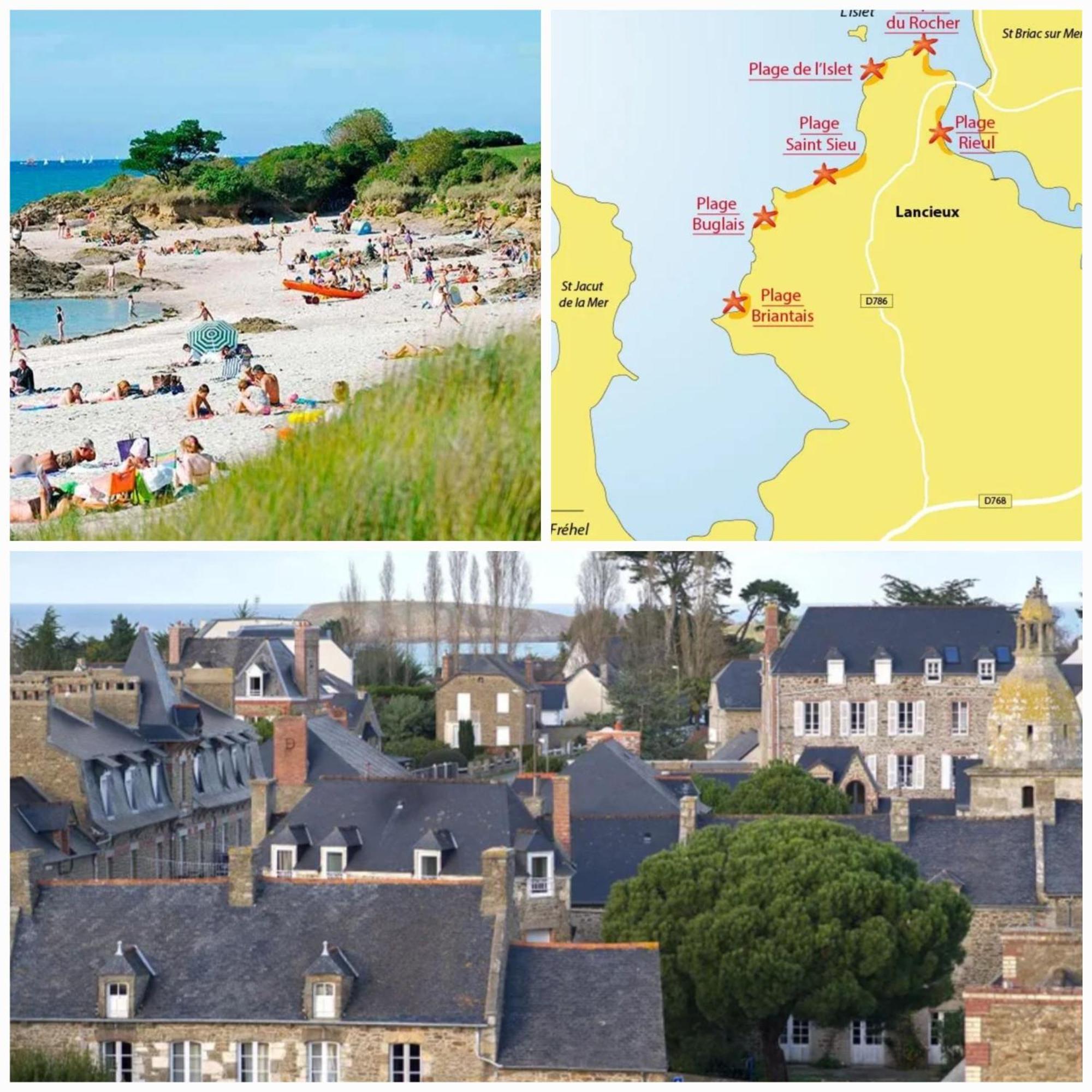 Maison familiale sur la CÔTE D’ÉMERAUDE Lancieux Esterno foto